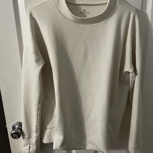 Like New, white Athelta top.